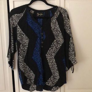 Yumi Kim silk 3/4 sleeve top